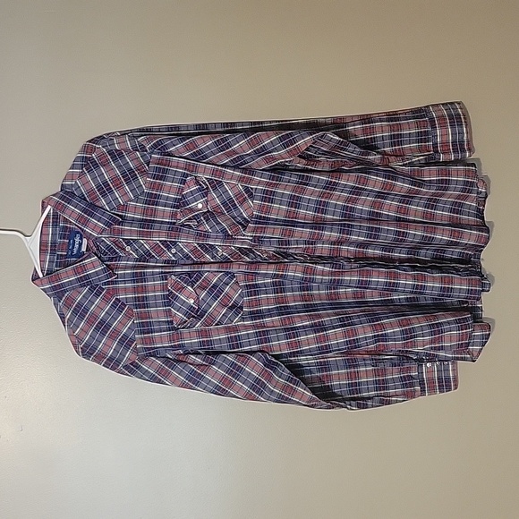 Wrangler Button‎ Down Longsleeve Plaid Shirt Multicolor Mens Size XLT - Picture 1 of 3